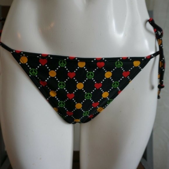 New Cover Style Rasta Peace Sign Tie Side Pant size Lrg - Picture 1 of 6